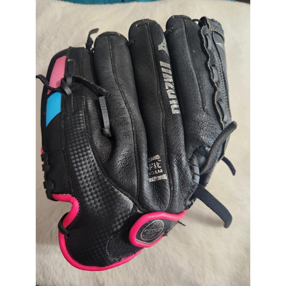 Mizuno Prospect Finch Youth Fastpitch Softball Glove 11.5" - Black/Pink/Blue